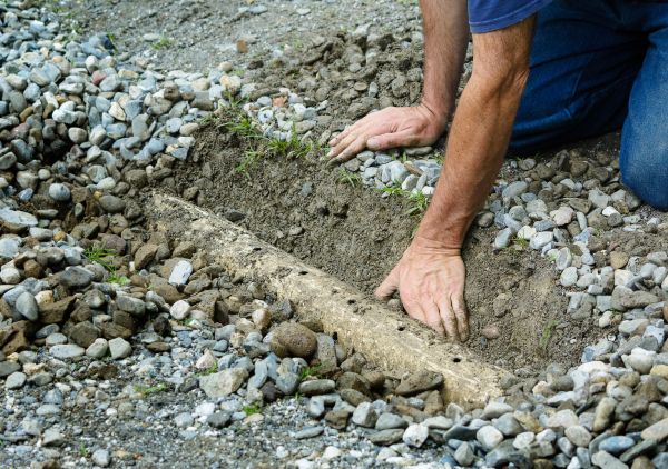 French Ditch Installation in Cedar Park